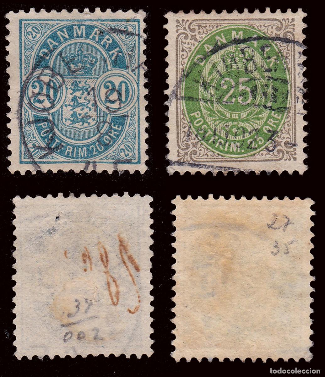 Sellos: DENMARK.1895-1901.SET 8.USED.PERF.13 - Foto 4