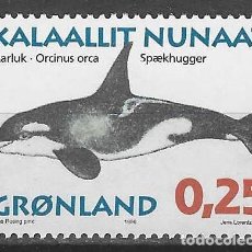 Francobolli: GROENLANDIA 1996 - FAUNA, BALLENAS, ORCA - MNH SIN GOMA
