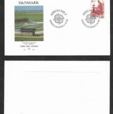 Sellos: SE)1986 DENMARK, EUROPA CEPT ISSUE, PROTECTION OF NATURE AND THE ENVIRONMENT, FDC