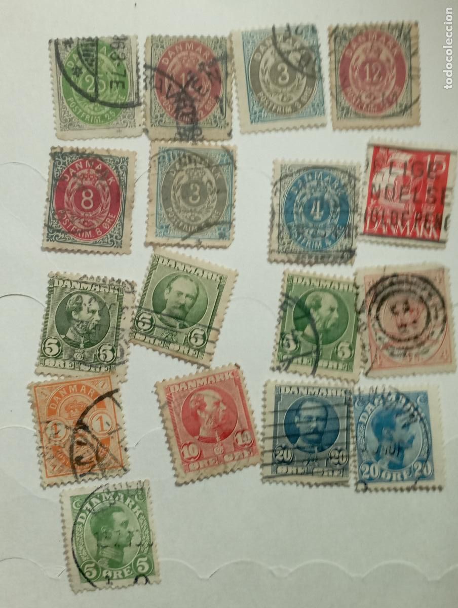 Sellos: SELLO DINAMARCA -usado ANTIGUO - Foto 1