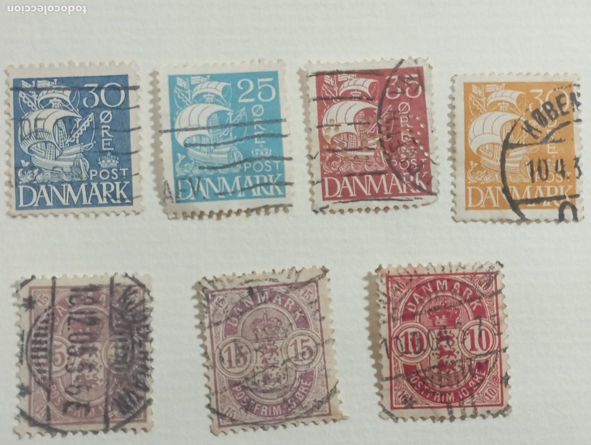Sellos: SELLO DINAMARCA -usado ANTIGUO - Foto 1
