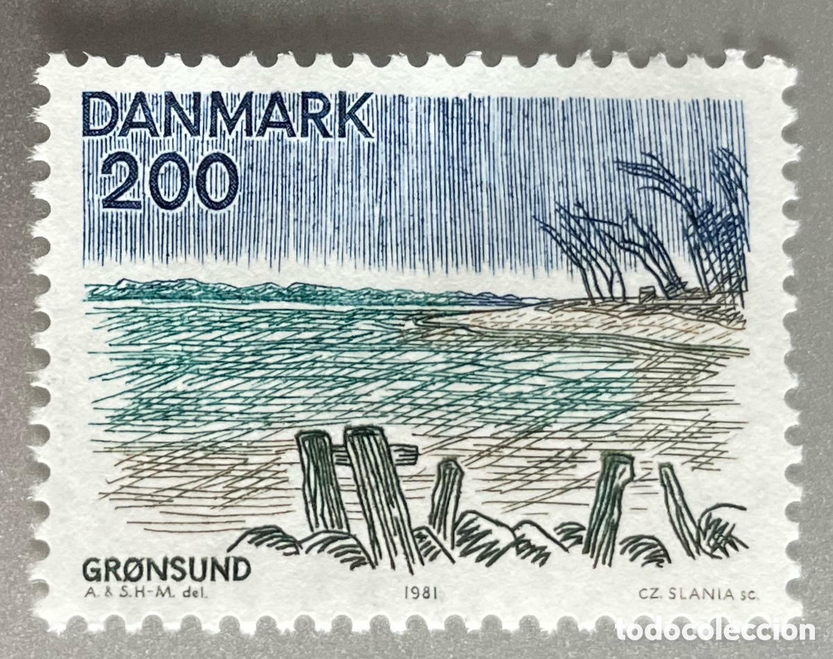 Sellos: Dinamarca. Turismo. Gronsund. 1981 - Foto 1