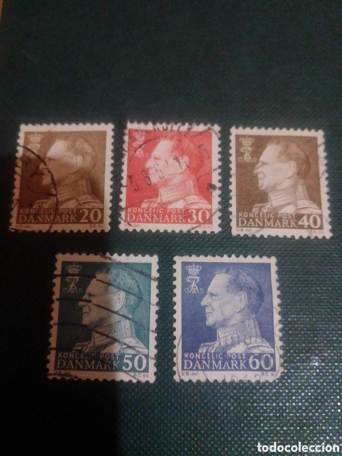 Sellos: Dinamarca Rey Federico - Foto 1