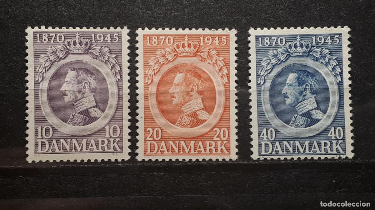 Sellos: DINAMARCA . A&Ntilde;O 1945. (*). YVERT 298/300 - Foto 1