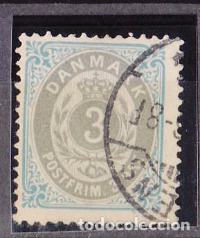 Sellos: DINAMARCA -0 22 D14 - 1875/1903 .- - Foto 1