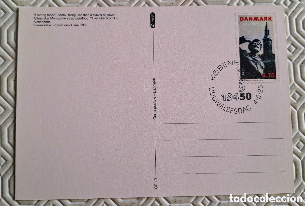 Sellos: Tarjeta entero postal - 1995 - Dinamarca - Foto 2