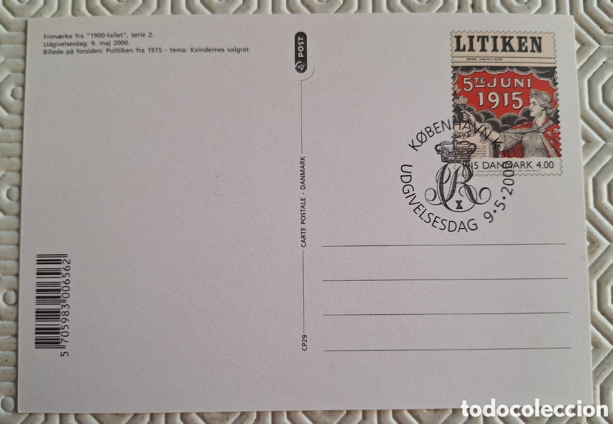 Sellos: Tarjeta entero postal - 2000 - Dinamarca - Foto 2