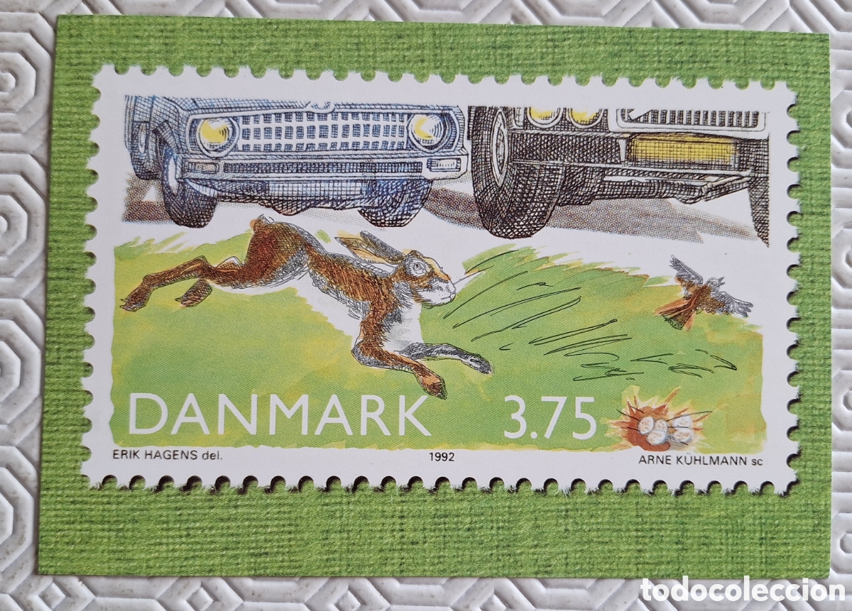 Sellos: Tarjeta entero postal - 1992 - Dinamarca - Foto 1