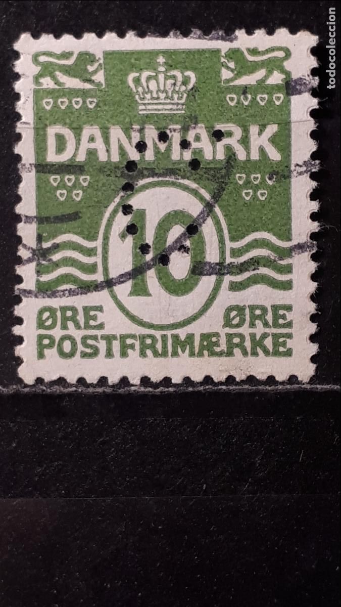 Sellos: DINAMARCA . A&Ntilde;O 1950. &deg;. PERFORADO. Yvert 336a. - Foto 1