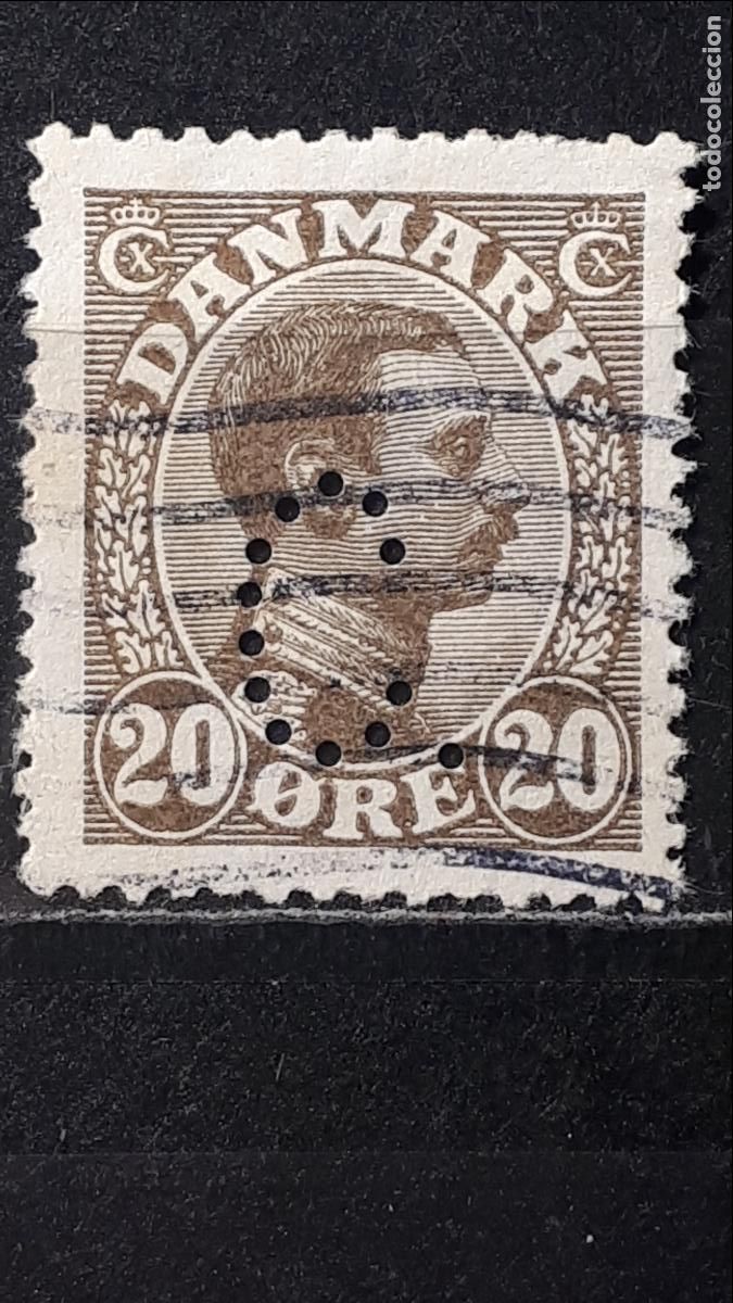Sellos: DINAMARCA . A&Ntilde;O 1930. &deg;. PERFORADO. Yvert 137 - Foto 1