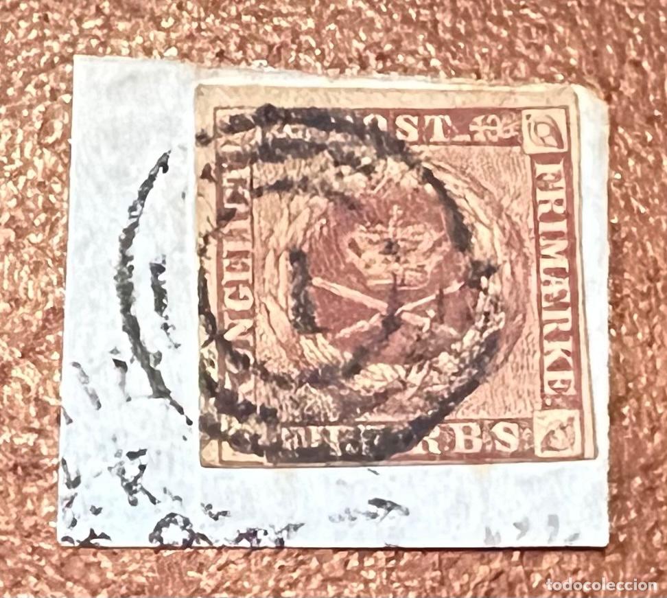 Sellos: Dinamarca (Danmark) - Yvert N&deg; 2 sobre fragmento - Foto 2