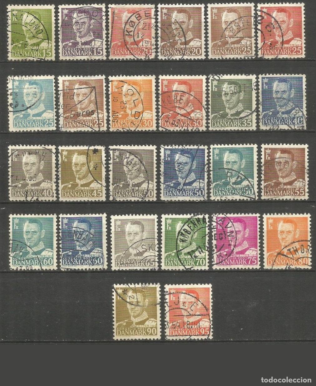 Sellos: DINAMARCA YVERT NUM. 315/331C SERIE COMPLETA USADA - Foto 1