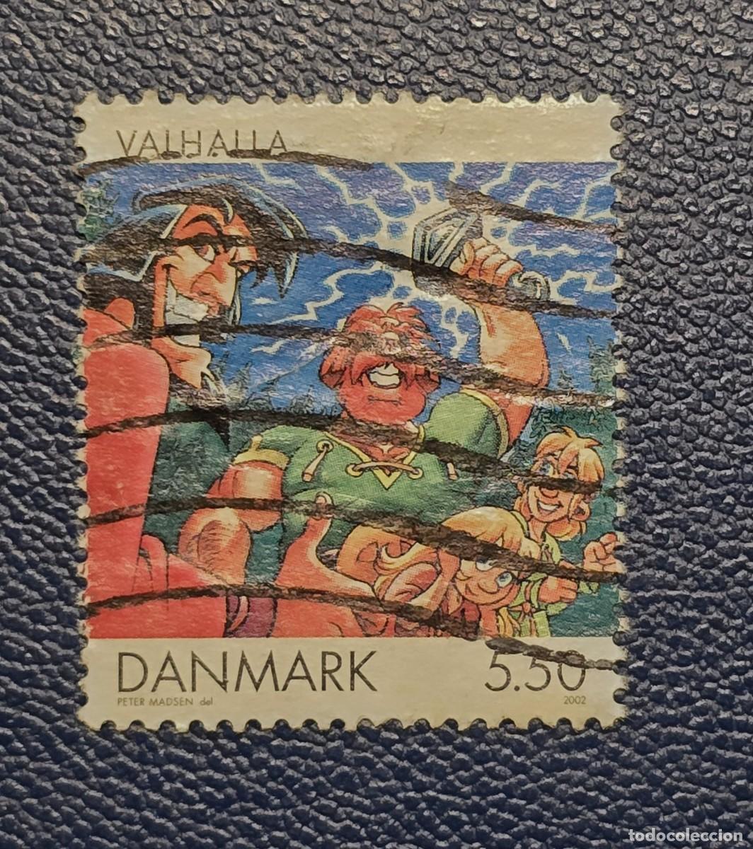 Sellos: SELLO USADO DINAMARCA 2002 DIBUJOS - VALHALLA - Foto 1