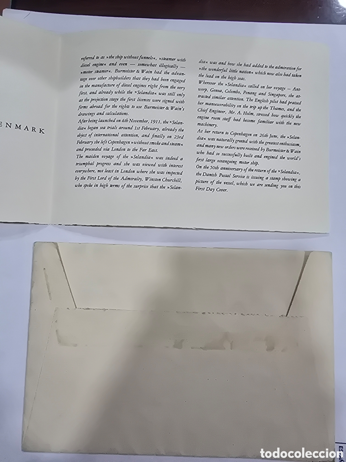 Sellos: DINAMARCA. DANMARK , SOBRE Y TARJETA , 1962 - Foto 2