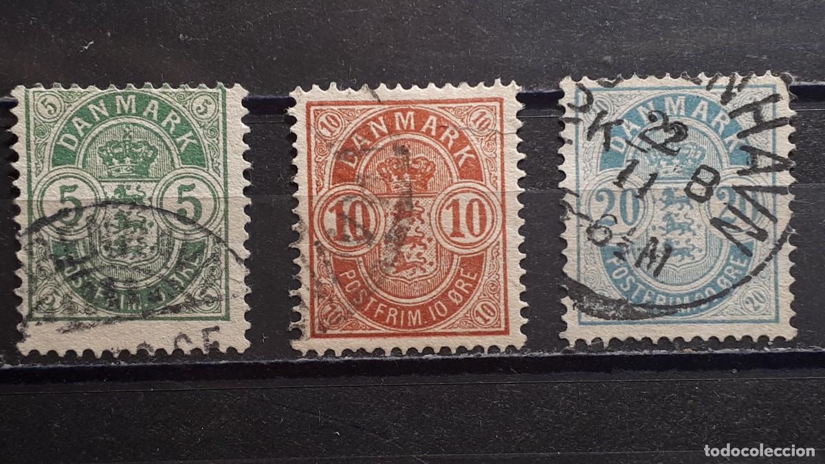 Sellos: DINAMARCA. A&Ntilde;O 1882. &deg;. YVERT 35/7 - Foto 1