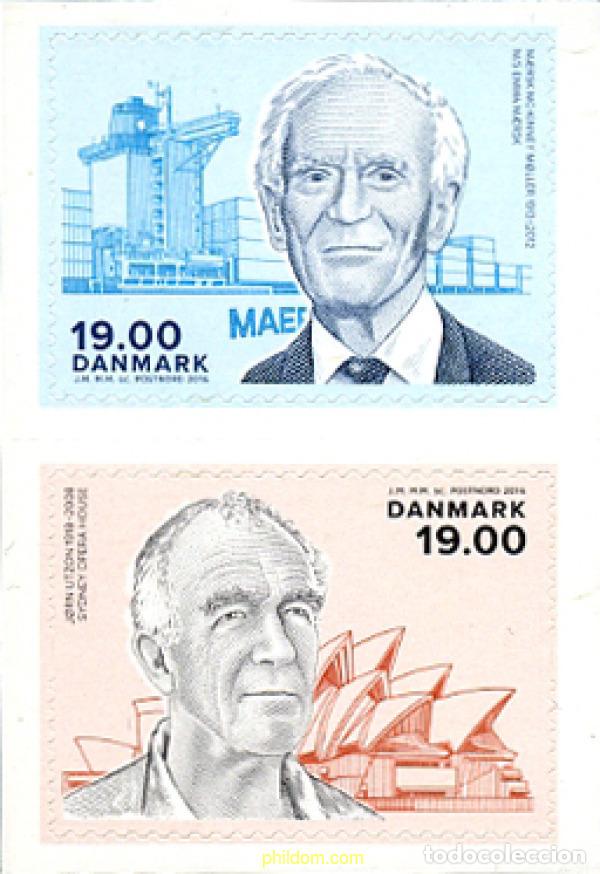 Sellos: 358510 MNH DINAMARCA 2016 ARQUITECTOS - Foto 1