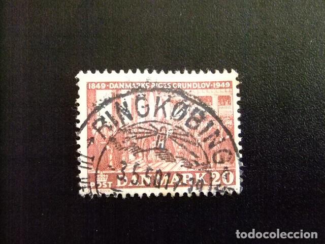 Sellos: 3 DINAMARCA DANMARK 1949 / CENTENARIO de la CONSTITUCION / YVERT 334 FU - Foto 1