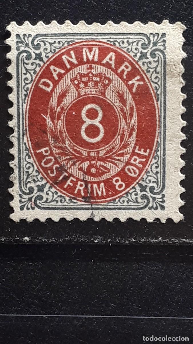 Sellos: DINAMARCA. A&Ntilde;O 1875. &deg;. YVERT 24 - Foto 1