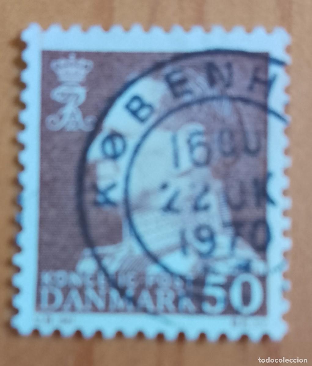 Sellos: DINAMARCA - V/F 50 - MONARQUIA, REY: FEDERICO IX - MATASELLO IDENTIFICATIVO: 22 DIC 1970 KOBENHAVN