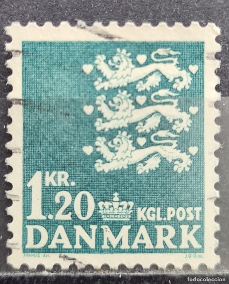 Sellos: Sello usado de Dinamarca 1971-72