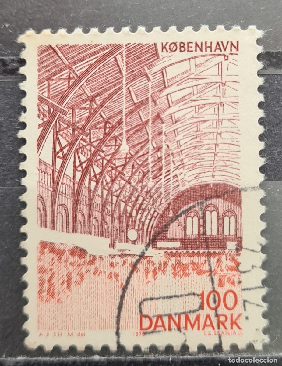 Sellos: Sello usado de Dinamarca 1976: vistas de Copenhage