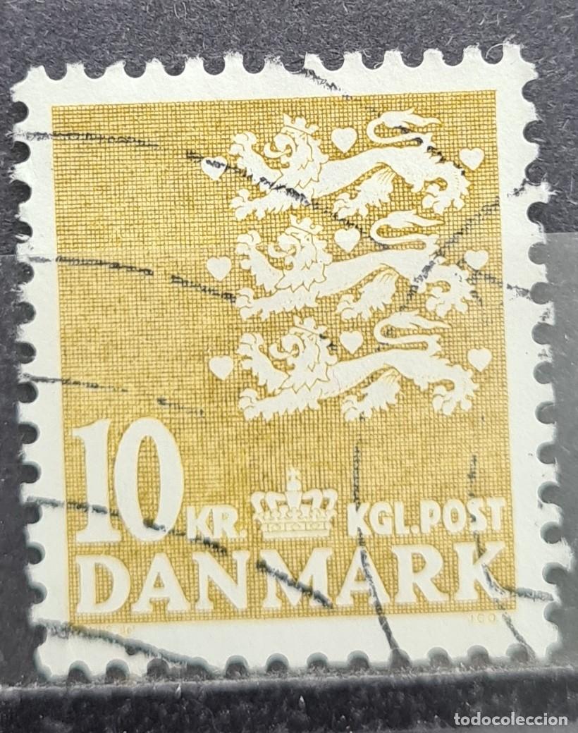 Sellos: Sello usado de Dinamarca 1976