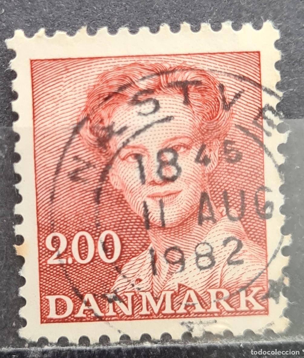 Sellos: Sello usado de Dinamarca 1982: Reina Margarita II