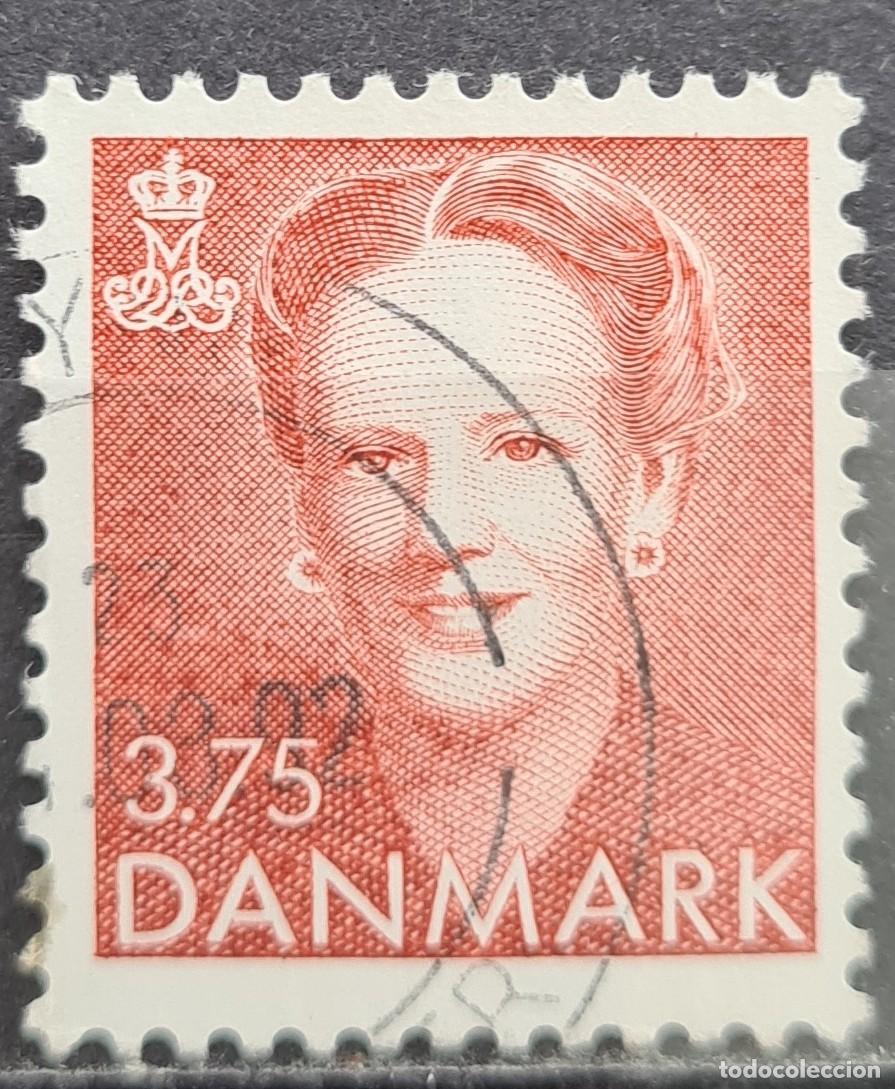Sellos: Sello usado de Dinamarca 1992: Reina Margarita II