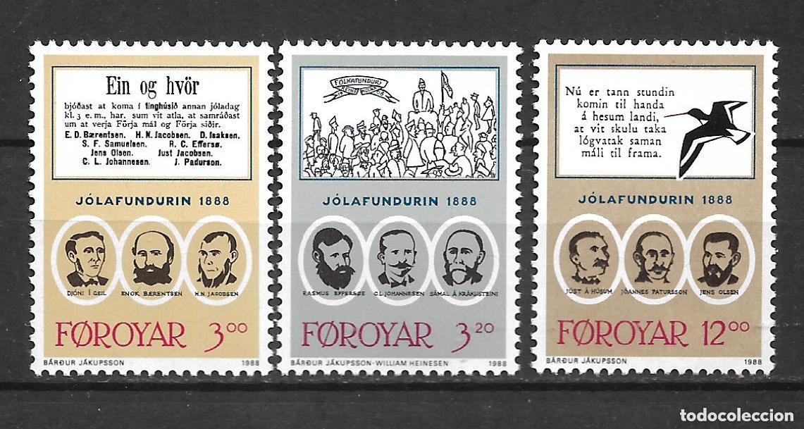 Sellos: islas feroe 1988 scott 179-181 ** mnh 7&euro; - 10/31