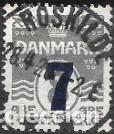 Sellos: DINAMARCA-SELLO A&Ntilde;O 1926-SOBRECARGADOS-USADO-DENTADO 14 x 14&frac12;