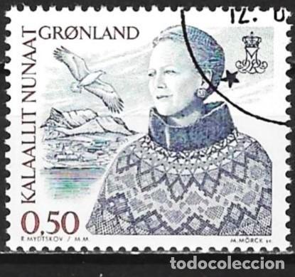 Sellos: Groenlandia 2002 - Mi 386 - YT 367 - Reina Margrethe II