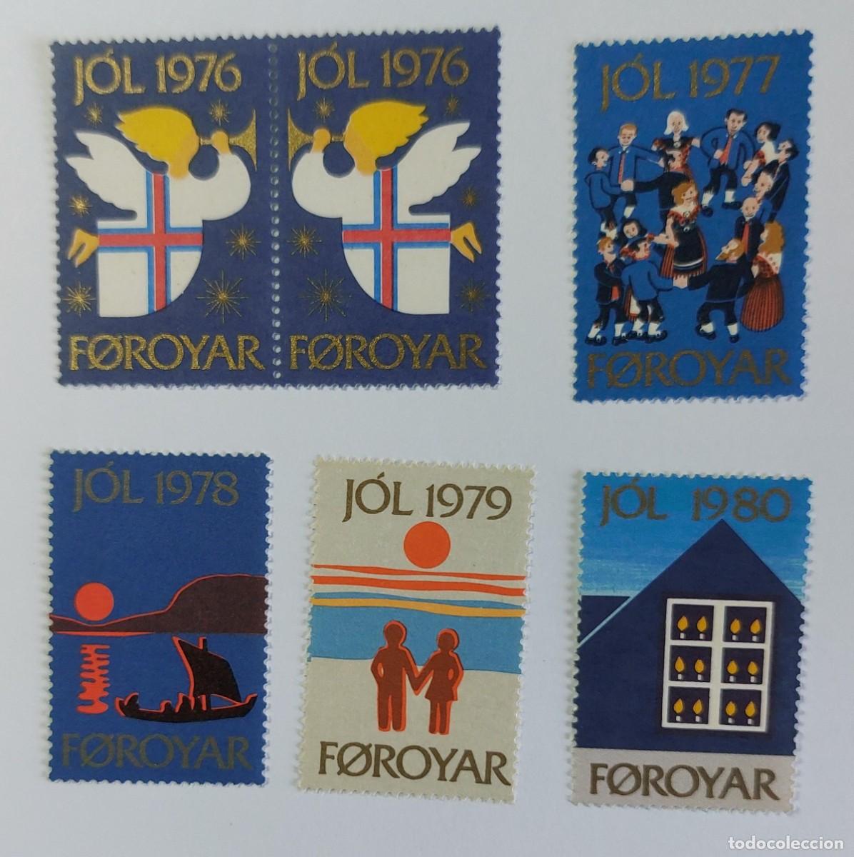 Sellos: 1976 - 1980 Escenas navide&ntilde;as de las Islas Feroe ** MNH