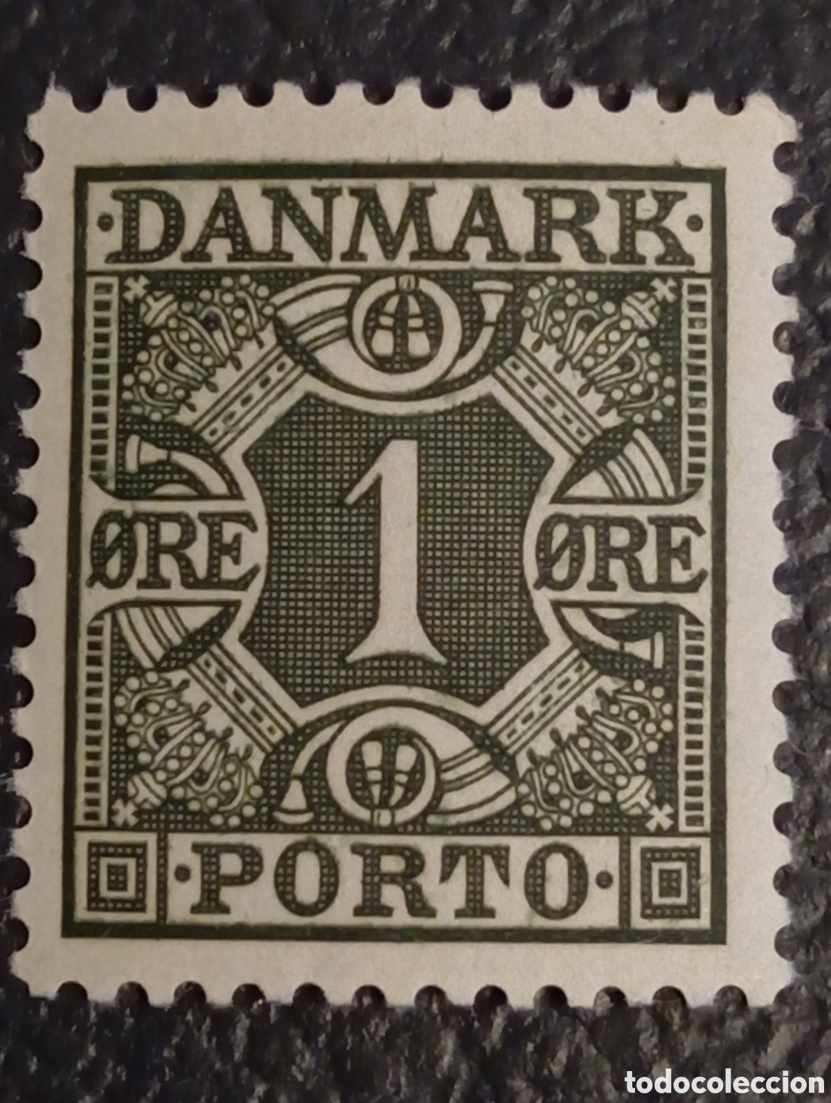 Sellos: Dinamarca 1921 - Sello Porto 1 &oslash;re - Michel P1 ** MNH