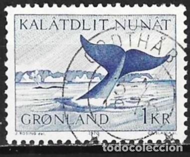 Sellos: Groenlandia 1970 - Mi 75 - YT 62 - Fauna marina : Ballena