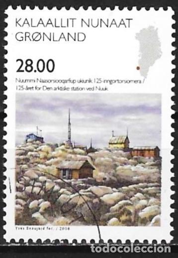 Sellos: Groenlandia 2008 - Mi 518 - YT 497 - Estaci&oacute;n &aacute;rtica de Nauk