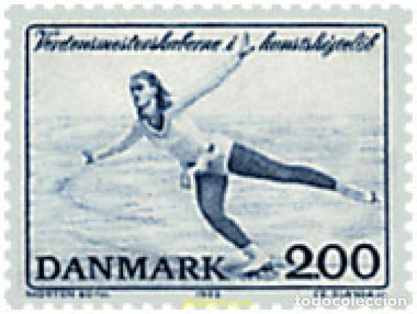 Sellos: 96154 MNH DINAMARCA 1982 CAMPEONATO DEL MUNDO DE PATINAJE ARTISTICO