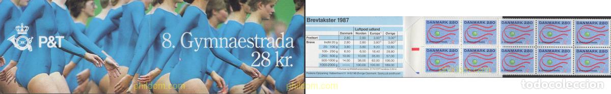 Sellos: 1741 MNH DINAMARCA 1987 8 ENCUENTROS DE GIMNASIA EN HERNING