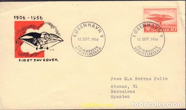 Sellos: 376840 MNH DINAMARCA 1956 50 ANIVERSARIO DE LOS INTENTOS DE VUELO DE J.C.H. ELLEHAMMER