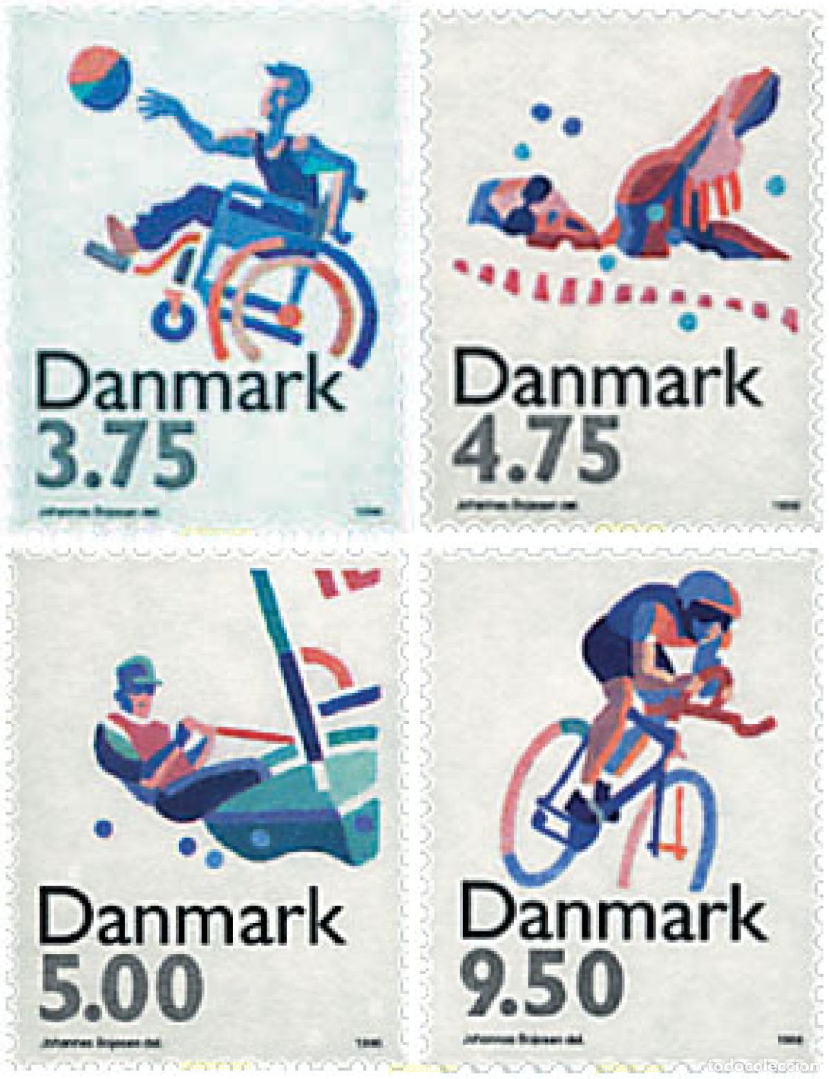 Sellos: 96481 MNH DINAMARCA 1996 CENTENARIO DE LOS JUEGOS OLIMPICOS