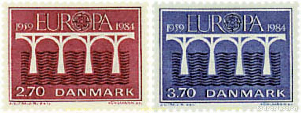 Sellos: 96186 MNH DINAMARCA 1984 EUROPA CEPT. 25 ANIVERSARIO DE LA CEPT