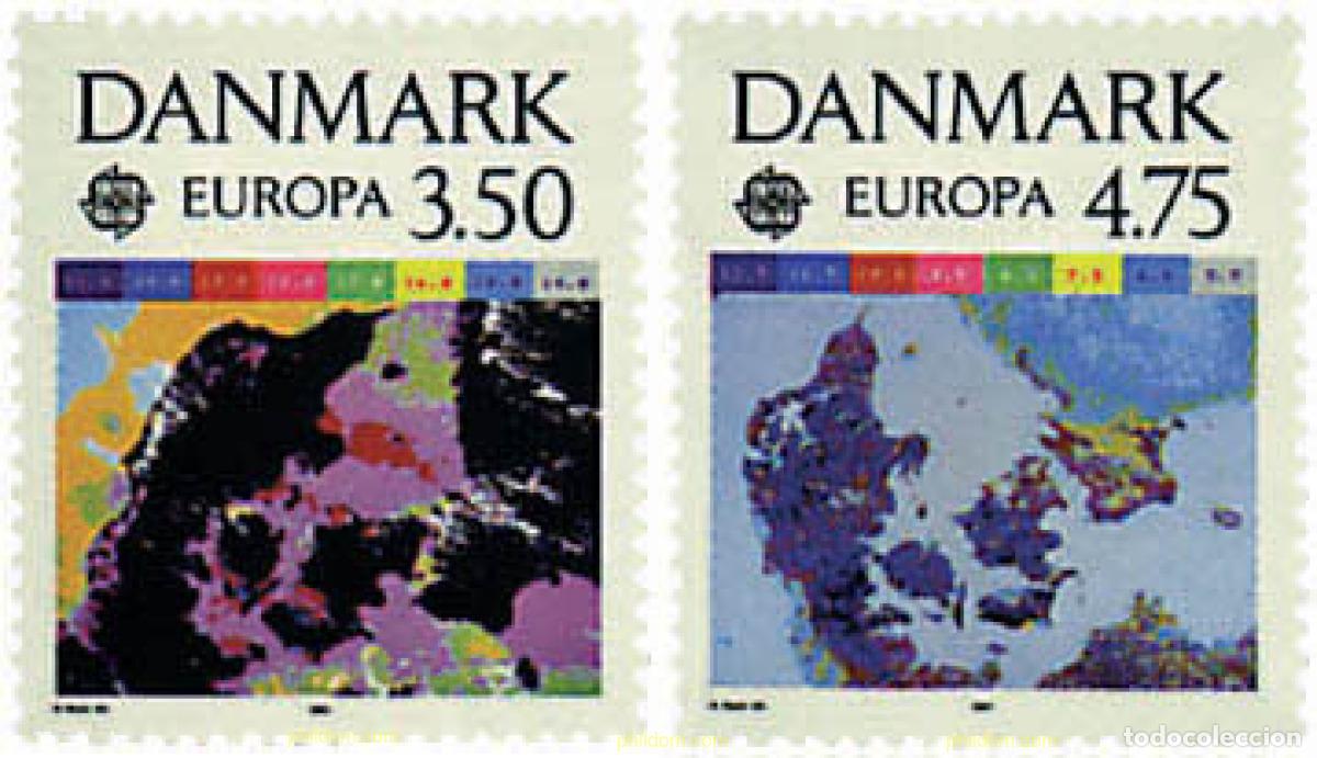 Sellos: 96350 MNH DINAMARCA 1991 EUROPA CEPT. TELECOMUNICACIONES
