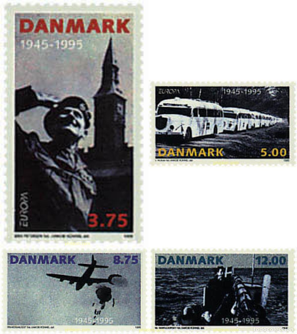 Sellos: 96460 MNH DINAMARCA 1995 EUROPA CEPT. PAZ Y LIBERTAD