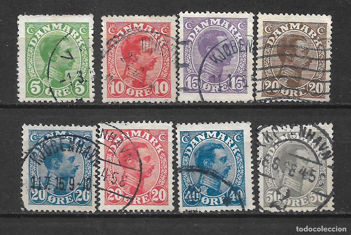 Sellos: dinamarca 1913-28 sellos usado - 8/13