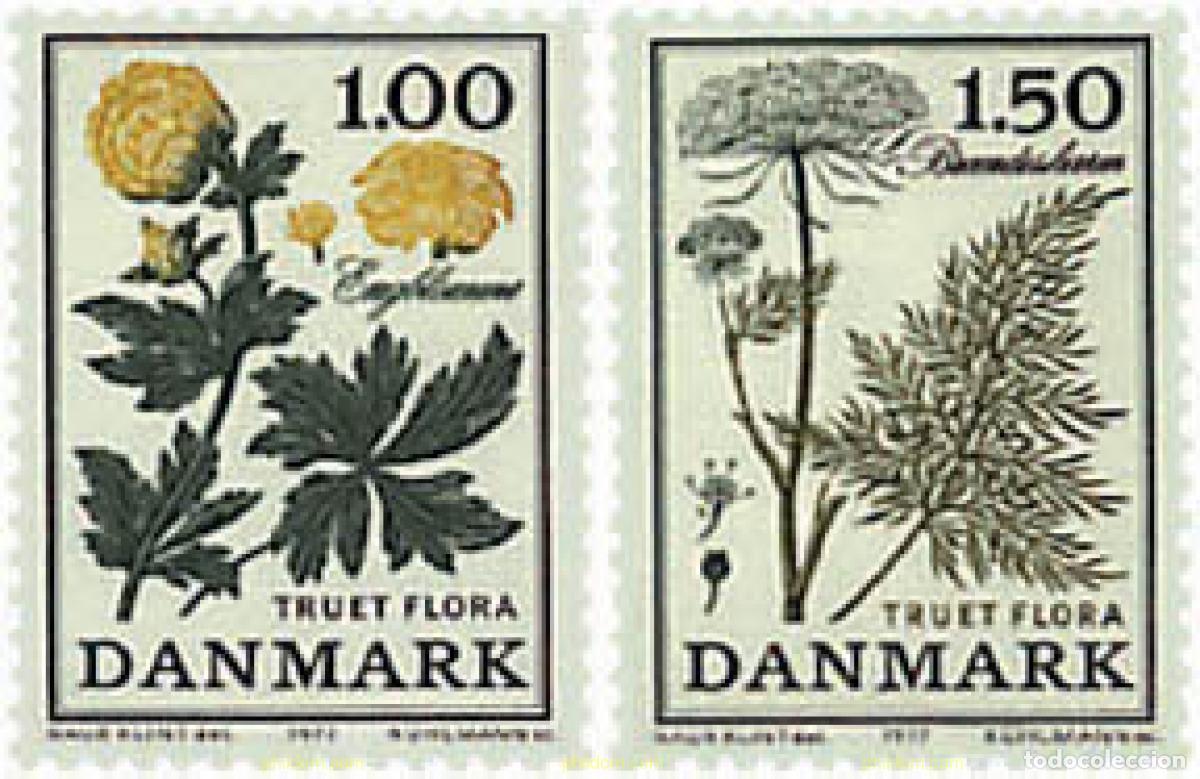 Sellos: 96073 MNH DINAMARCA 1977 FLORA EN PELIGRO DE EXTINCION