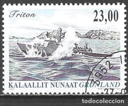 Sellos: Groenlandia 2005 - Mi 444 - YT 423 - Barco : Lancha r&aacute;pida &rdquo;Triton&rdquo;