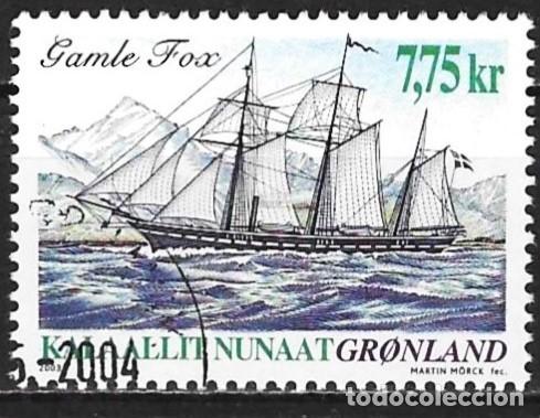 Sellos: Groenlandia 2003 - Mi 408 - YT 387 - El velero &rdquo; Gamle Fox &rdquo;