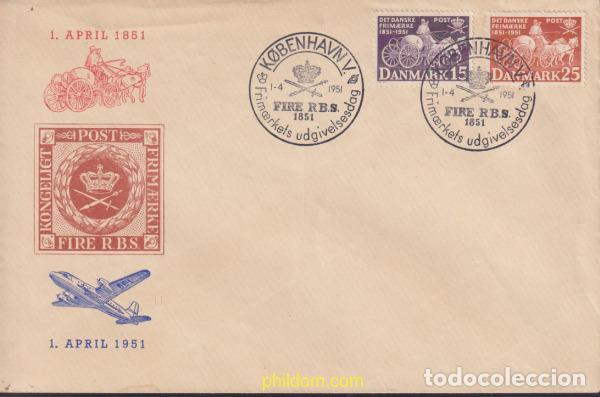 Sellos: 619959 MNH DINAMARCA 1951 CENTENARIO DEL SELLO