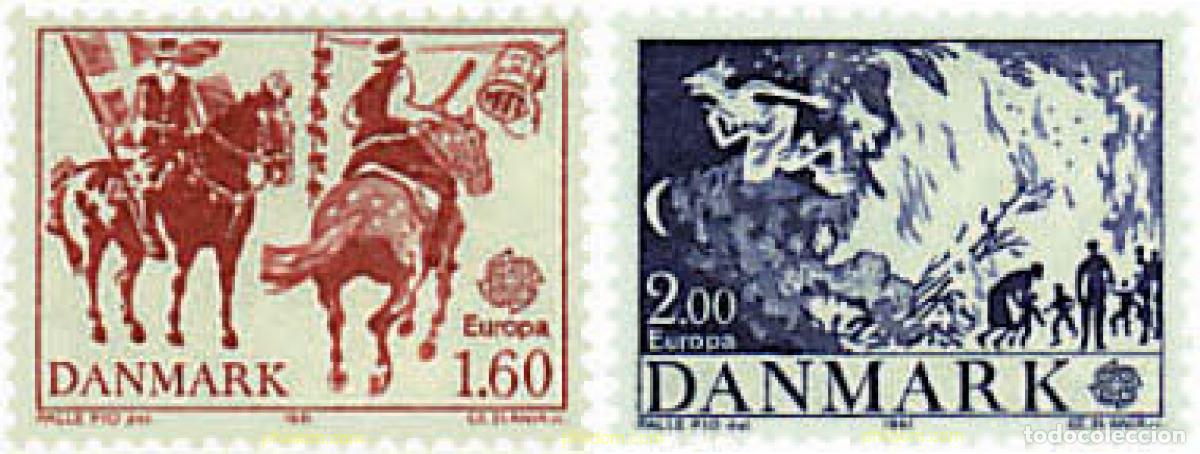 Sellos: 96111 MNH DINAMARCA 1981 EUROPA CEPT. FOLCLORE