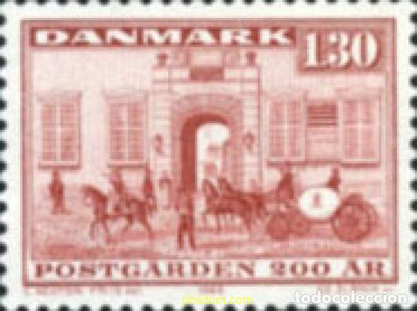 Sellos: 96095 MNH DINAMARCA 1980 200 ANIVERSARIO DE LA CASA DE CORREOS DE COPENHAGUE