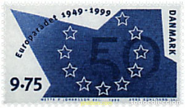 Sellos: 51496 MNH DINAMARCA 1999 50 ANIVERSARIO DEL CONSEJO DE EUROPA